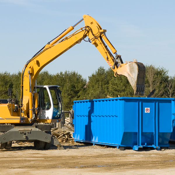 how does a residential dumpster rental service work in Votaw